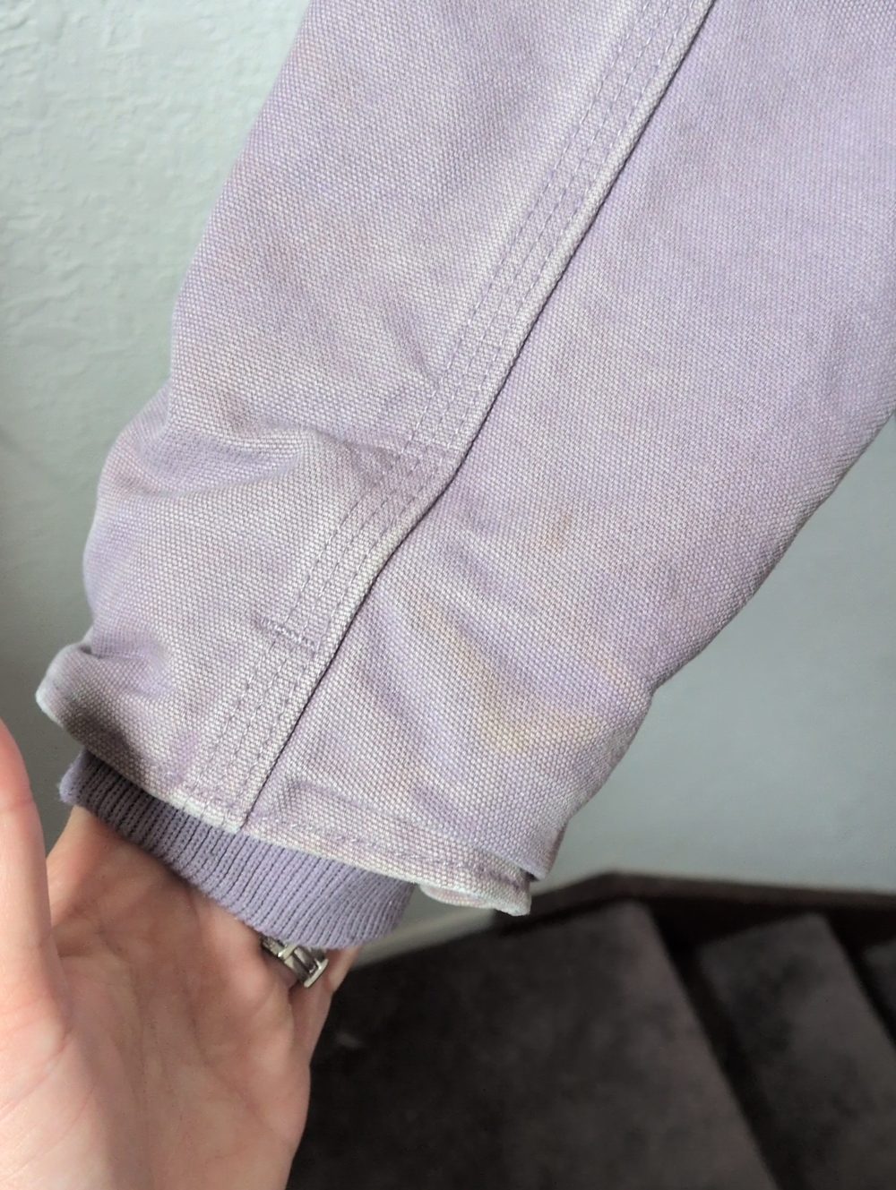 ✨ Vintage Lavender Carhartt Jacket WJ141 Size M - Picture 9 of 12